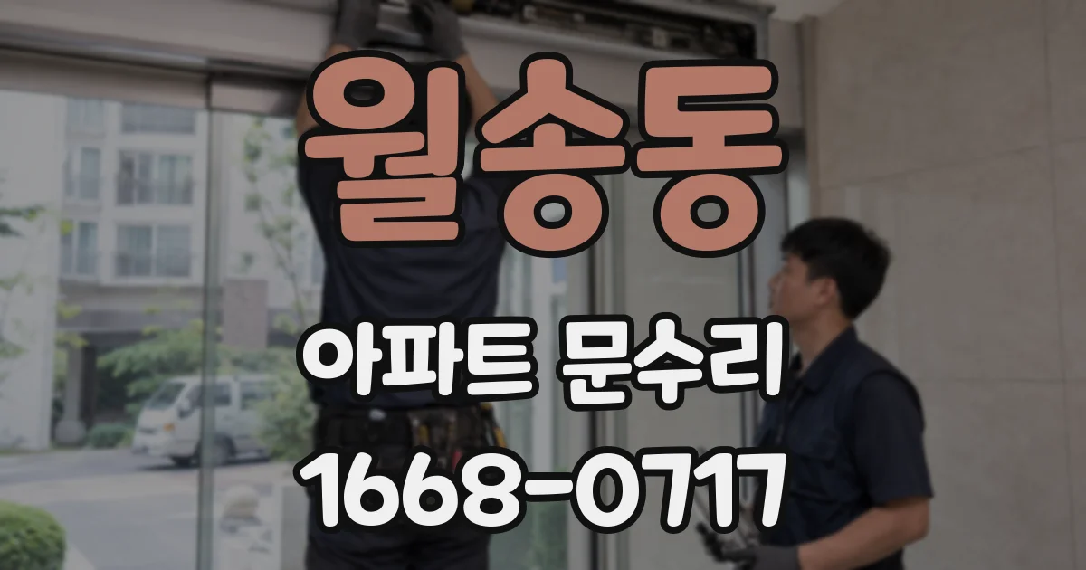 월송동 아파트 문수리