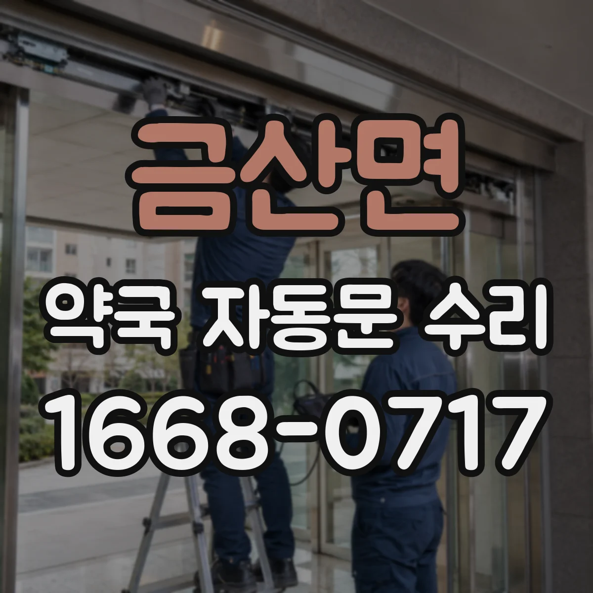 금산면 약국 자동문 수리
