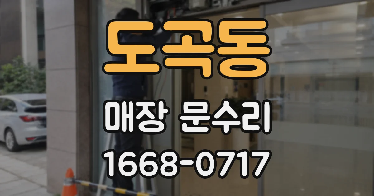 도곡동 매장 문수리