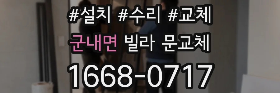 군내면 빌라 문교체