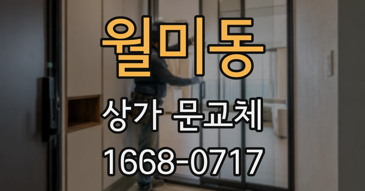 월미동 상가 문교체
