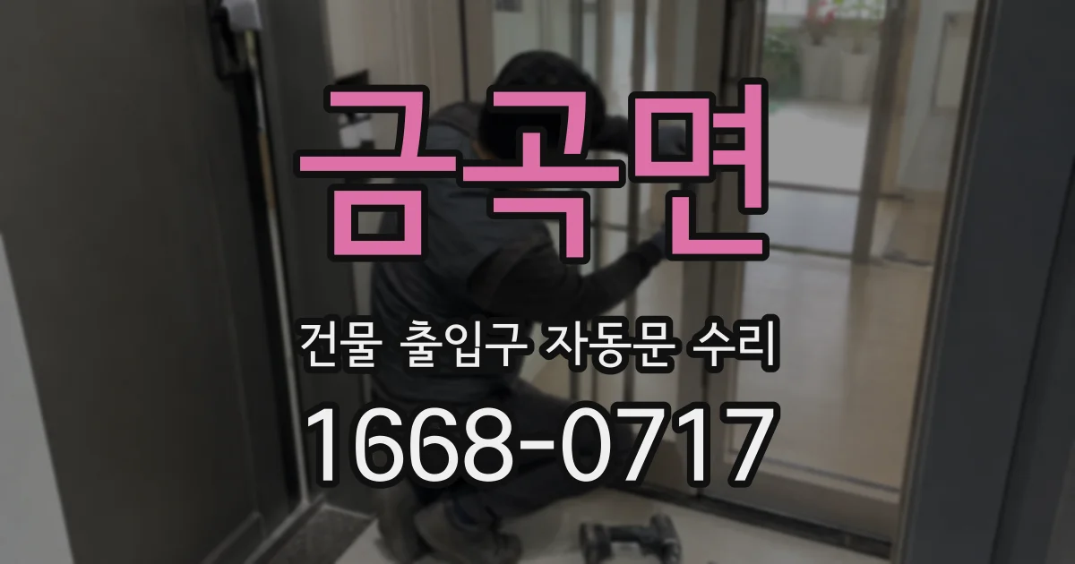 금곡면 건물 출입구 자동문 수리