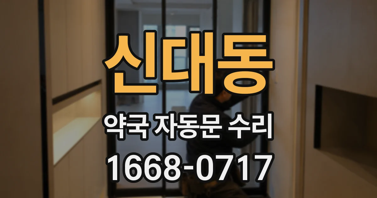 신대동 약국 자동문 수리