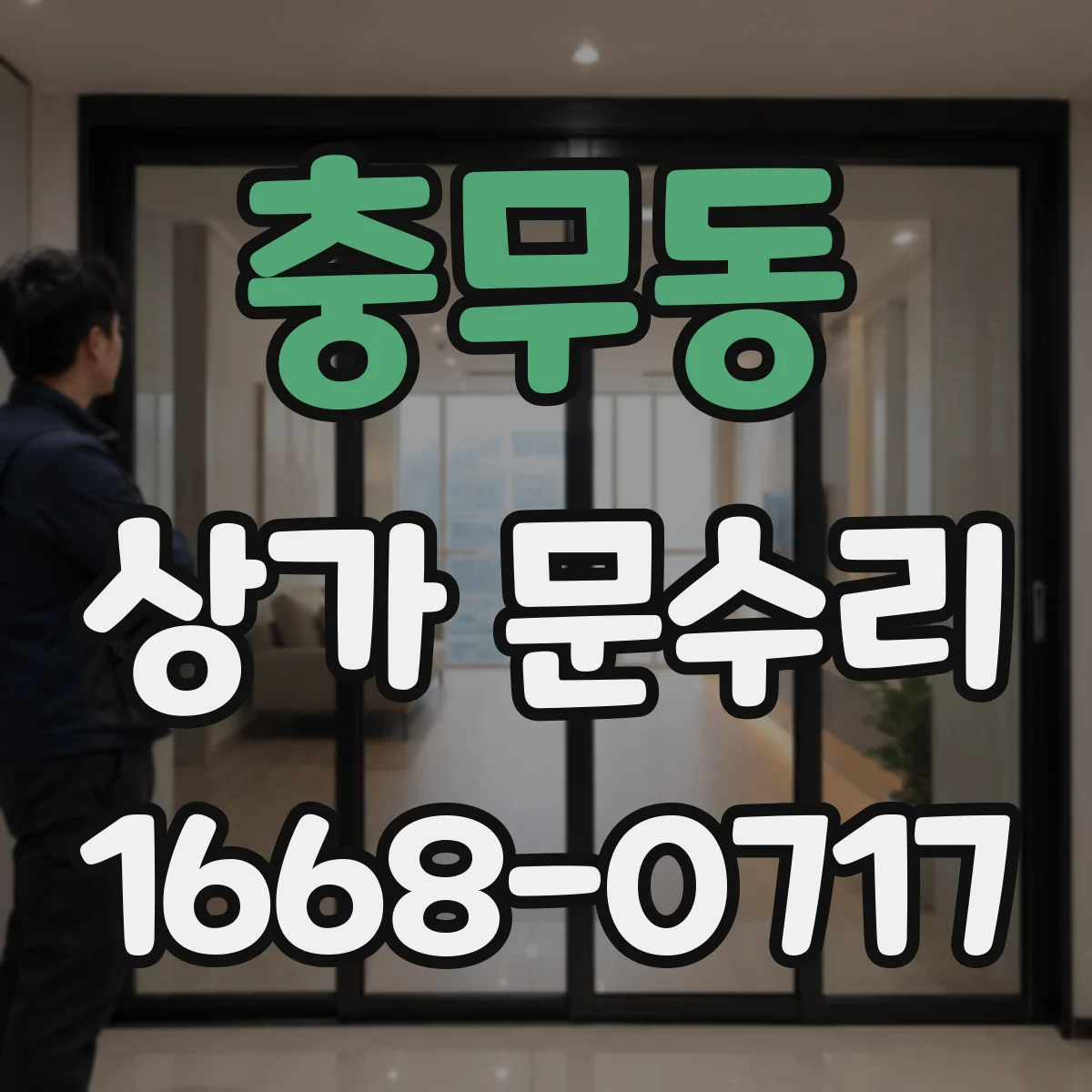 충무동 상가 문수리