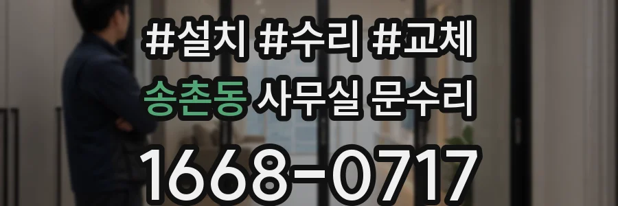 송촌동 사무실 문수리