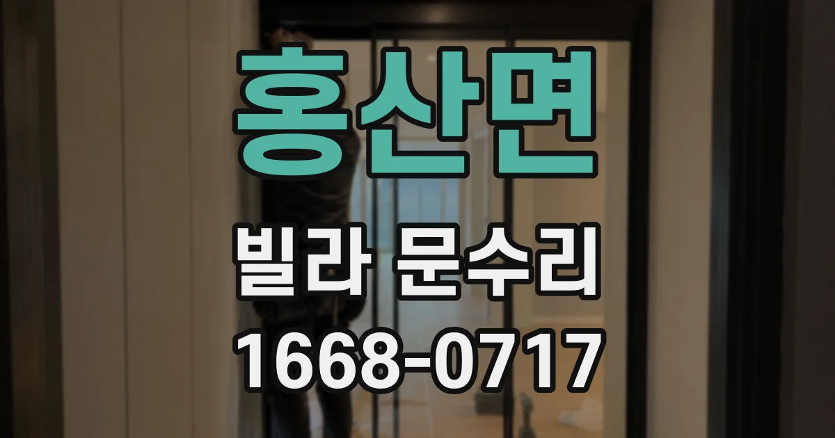 홍산면 빌라 문수리