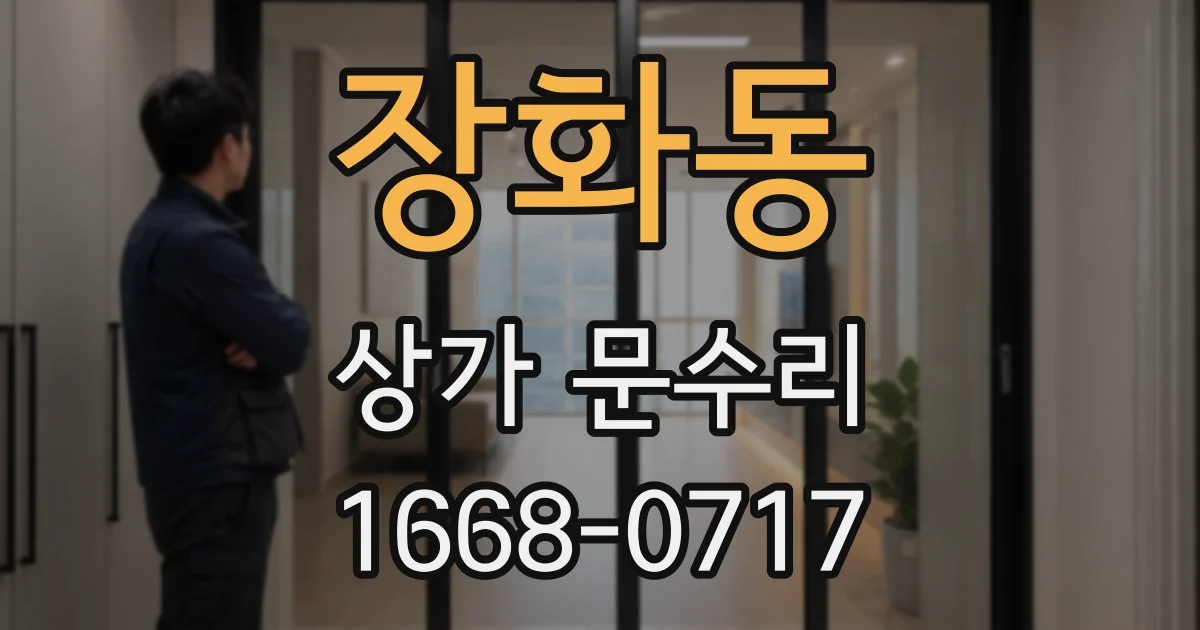장화동 상가 문수리