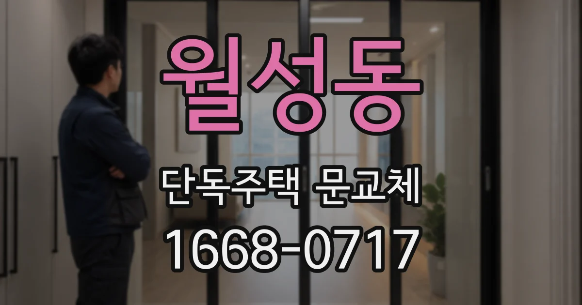 월성동 단독주택 문교체