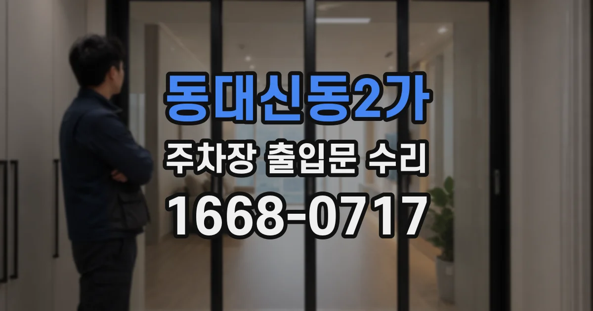 동대신동2가 주차장 출입문 수리