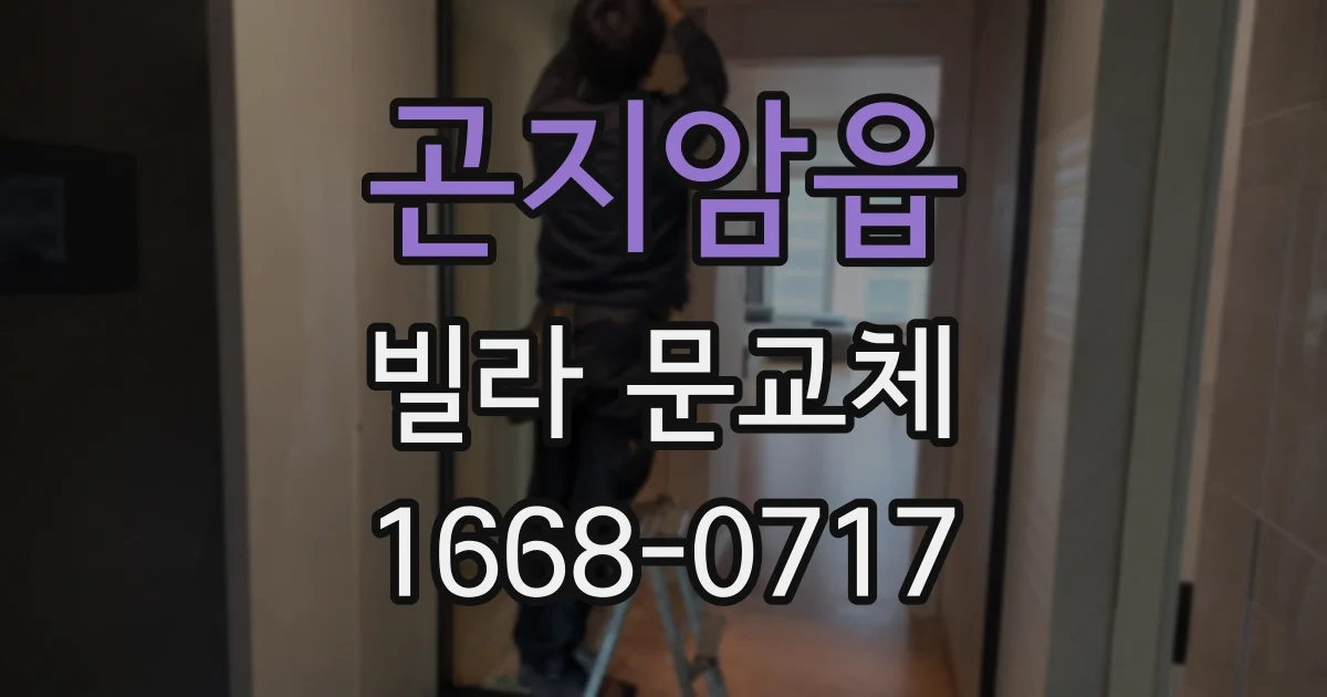 곤지암읍 빌라 문교체