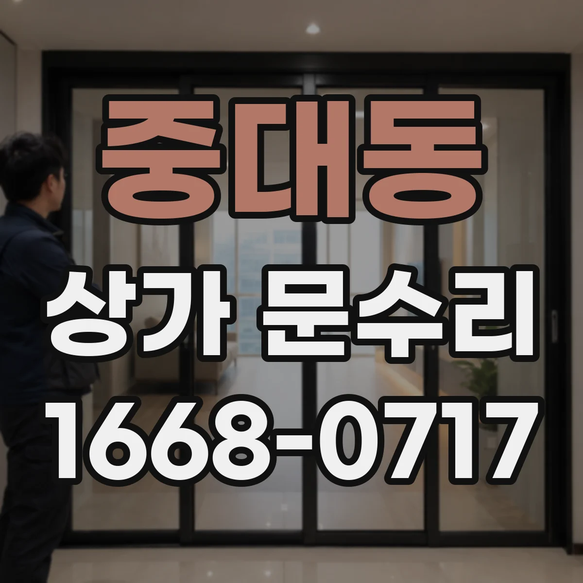 중대동 상가 문수리
