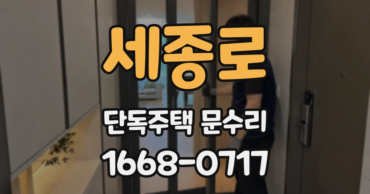 세종로 단독주택 문수리