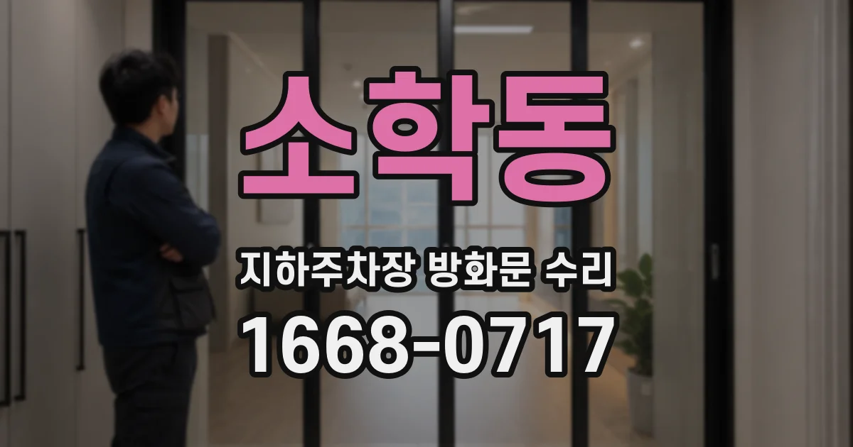 소학동 지하주차장 방화문 수리