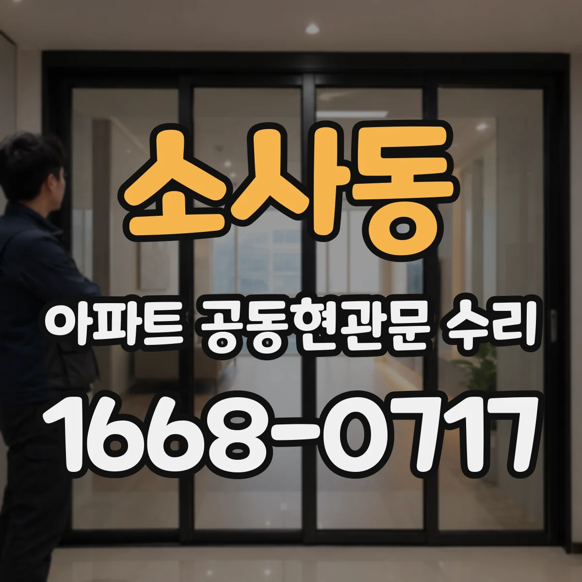 소사동 아파트 공동현관문 수리