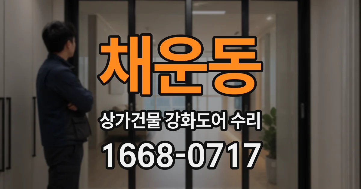 채운동 상가건물 강화도어 수리
