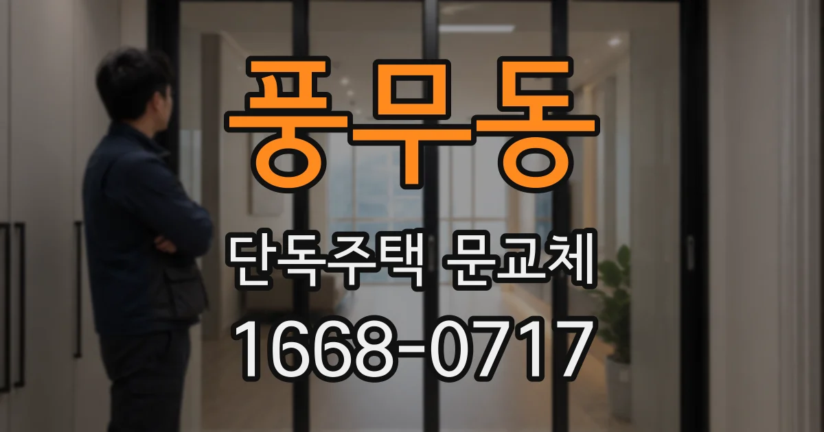 풍무동 단독주택 문교체