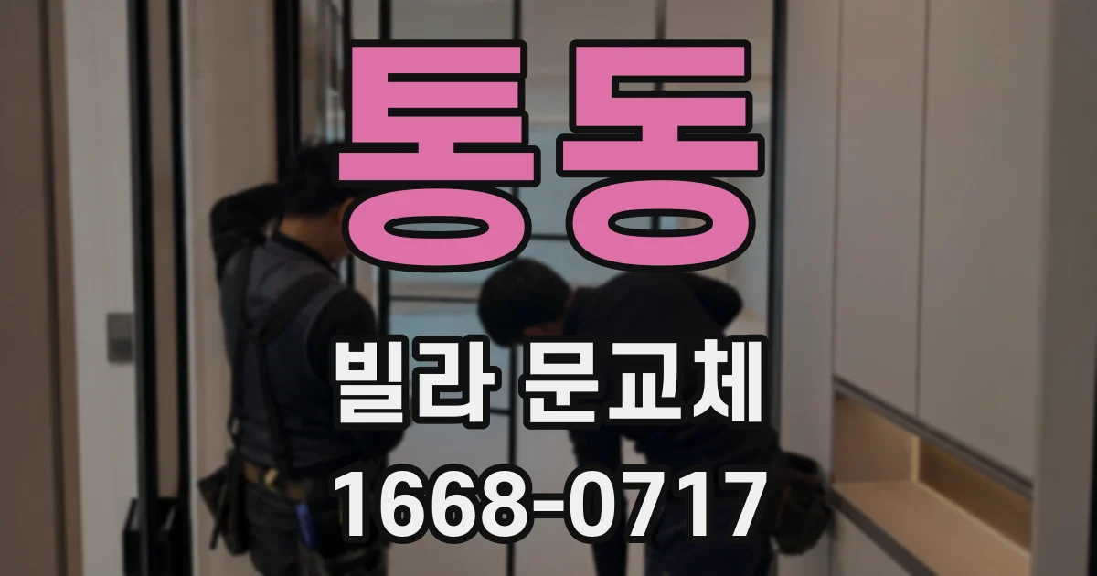 통동 빌라 문교체