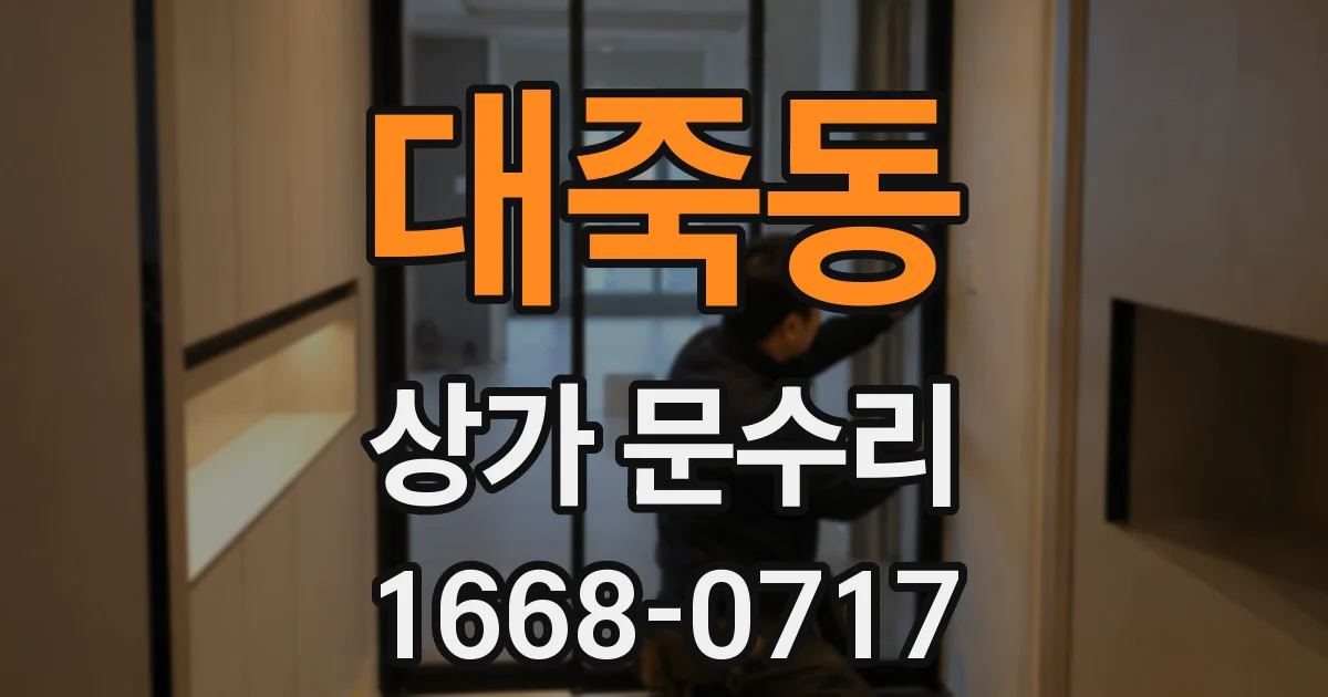 대죽동 상가 문수리
