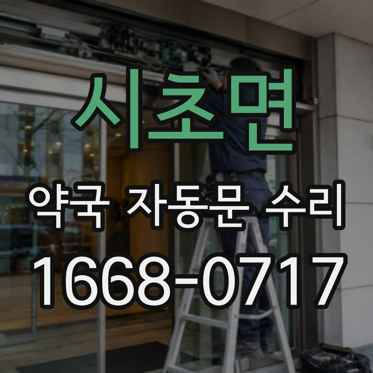 시초면 약국 자동문 수리