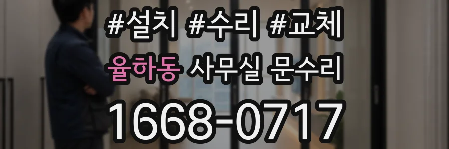 율하동 사무실 문수리