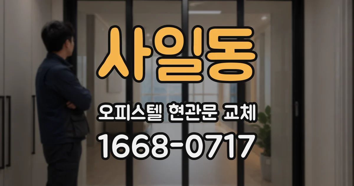 사일동 오피스텔 현관문 교체