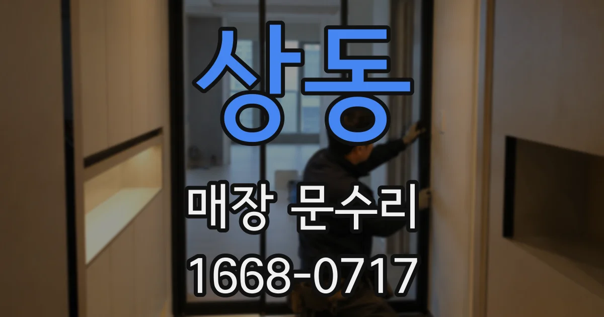 상동 매장 문수리