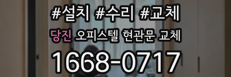 당진 오피스텔 현관문 교체