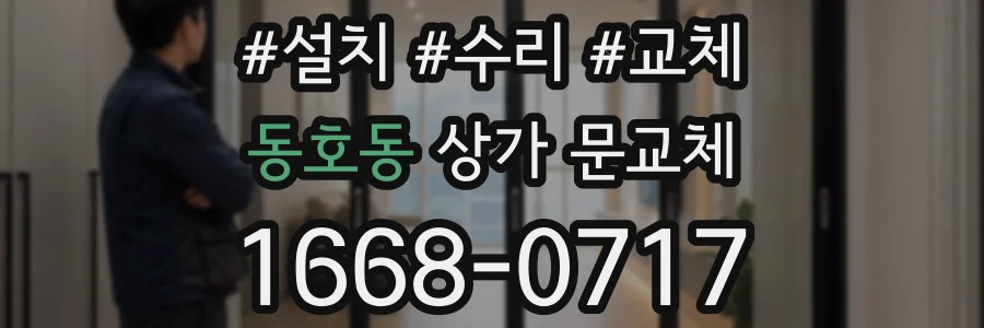 동호동 상가 문교체