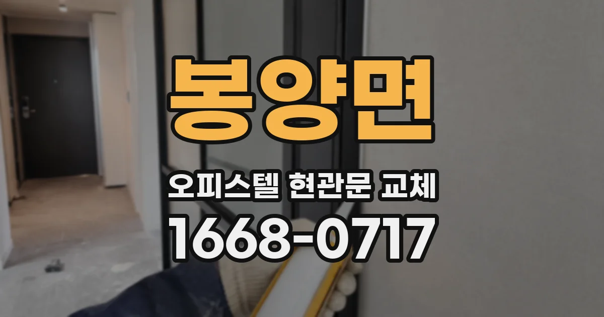 봉양면 오피스텔 현관문 교체