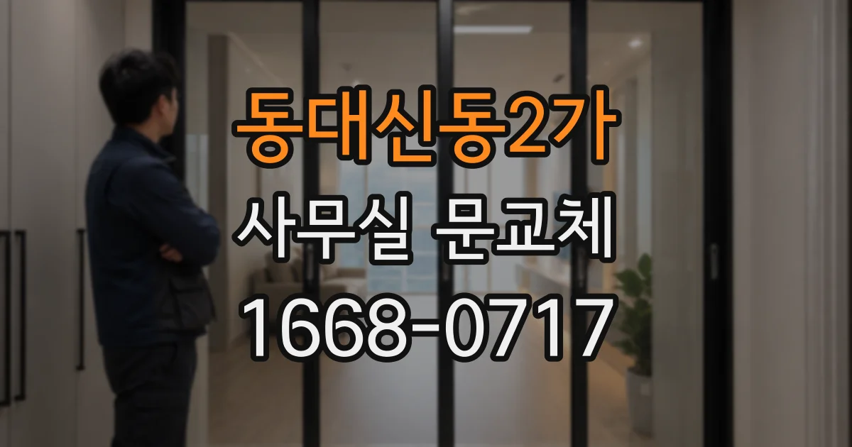 동대신동2가 사무실 문교체