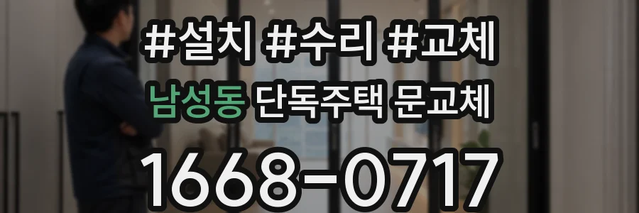 남성동 단독주택 문교체