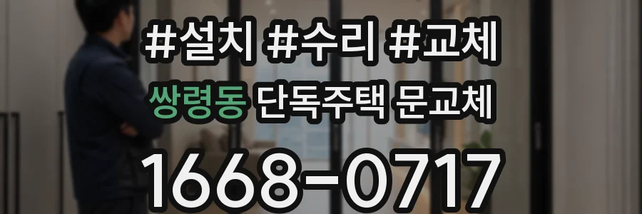 쌍령동 단독주택 문교체