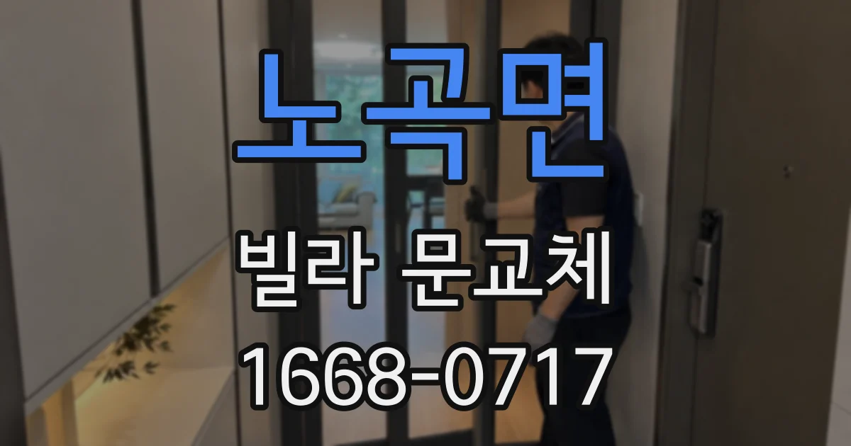 노곡면 빌라 문교체