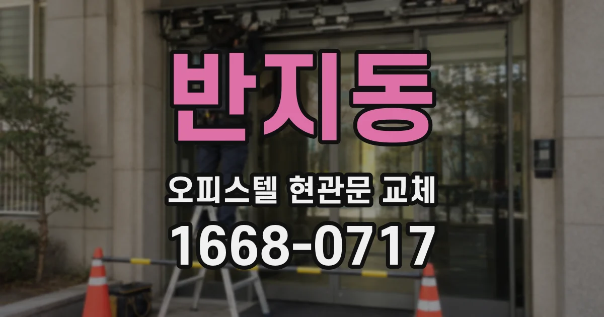 반지동 오피스텔 현관문 교체