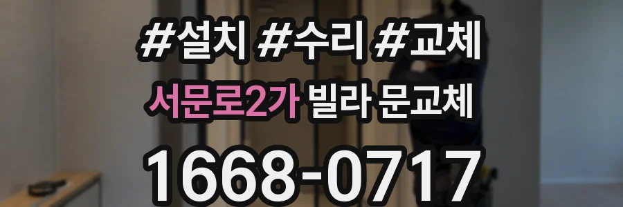 서문로2가 빌라 문교체