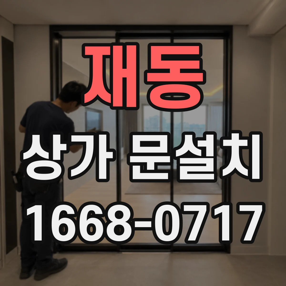 재동 상가 문설치 미용실·상점에 적합한 문 마감재 추천