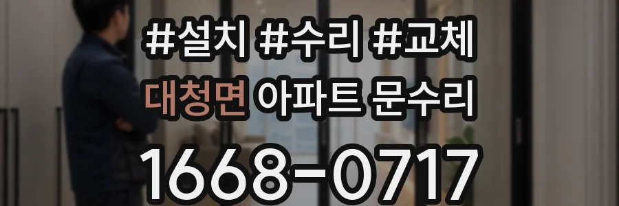 대청면 아파트 문수리