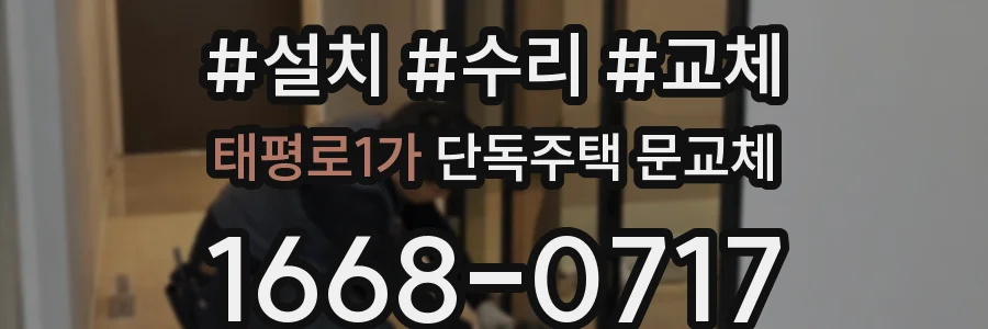 태평로1가 단독주택 문교체