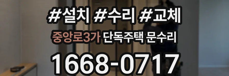 중앙로3가 단독주택 문수리