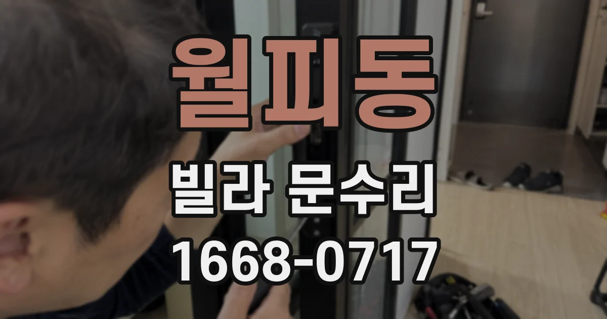 월피동 빌라 문수리