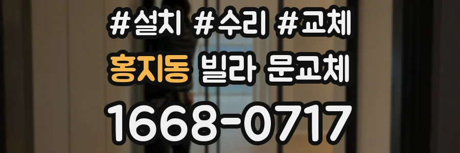 홍지동 빌라 문교체
