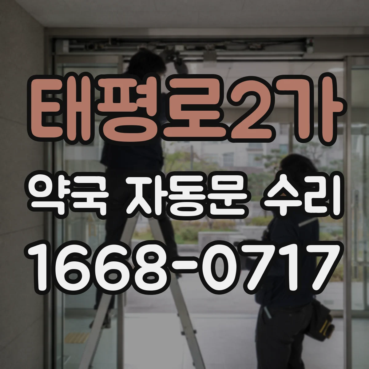 태평로2가 약국 자동문 수리