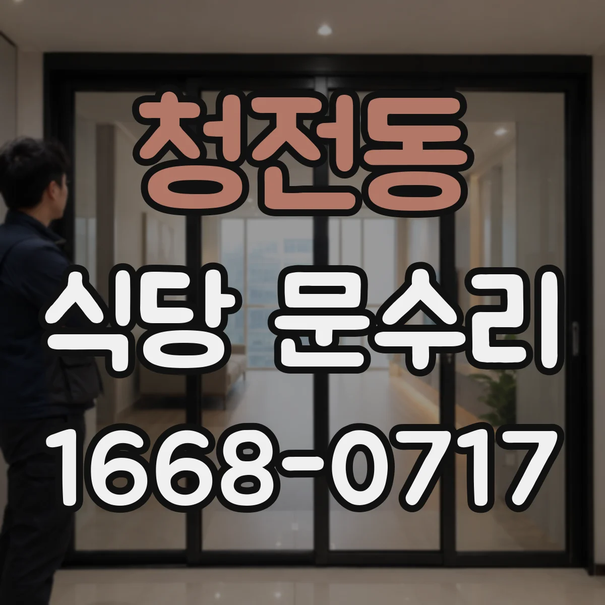 청전동 식당 문수리