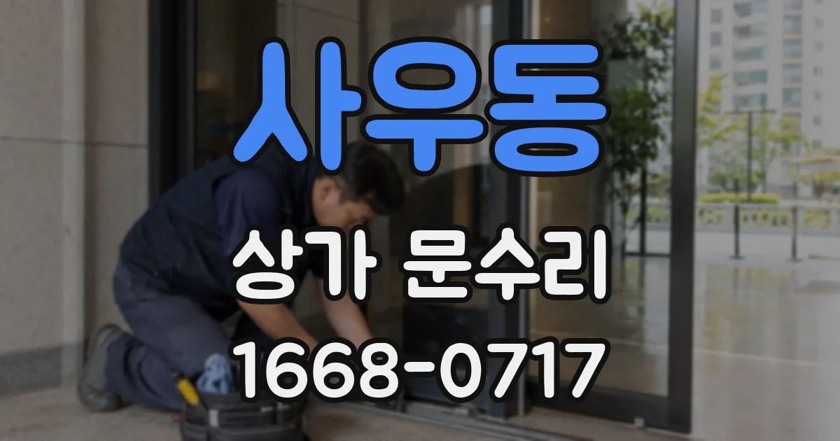 사우동 상가 문수리