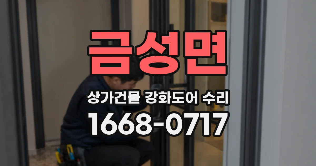 금성면 상가건물 강화도어 수리