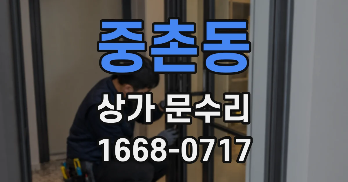 중촌동 상가 문수리