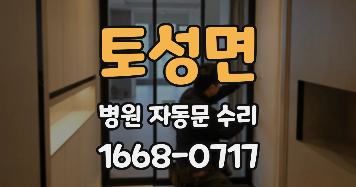 토성면 병원 자동문 수리