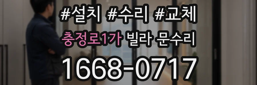 충정로1가 빌라 문수리