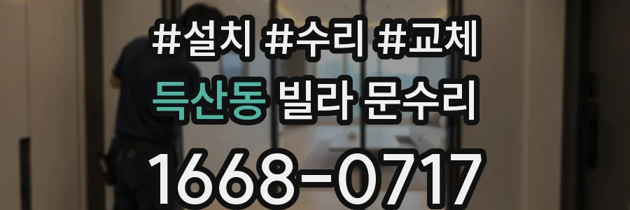 득산동 빌라 문수리