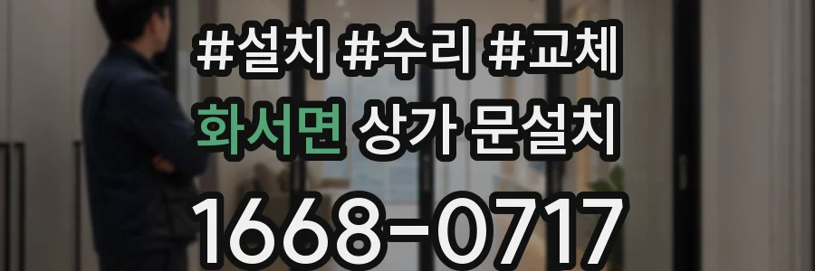 화서면 상가 문설치